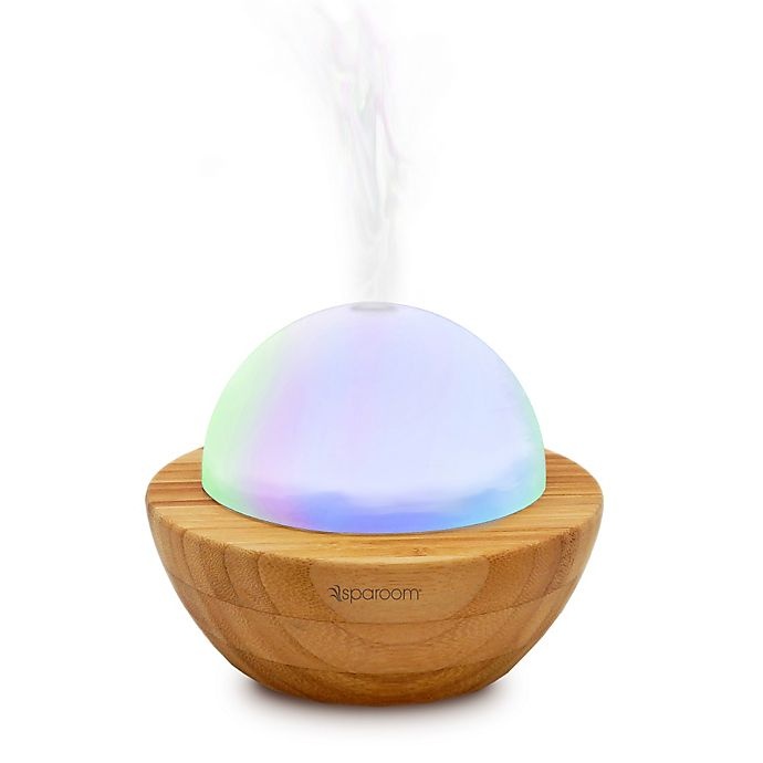 slide 1 of 2, SpaRoom Bamboo Ultrasonic AromaGlobe Aromatherapy Diffuser, 1 ct