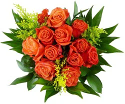 Bloom Haus Elegant Orange Rose Boquet