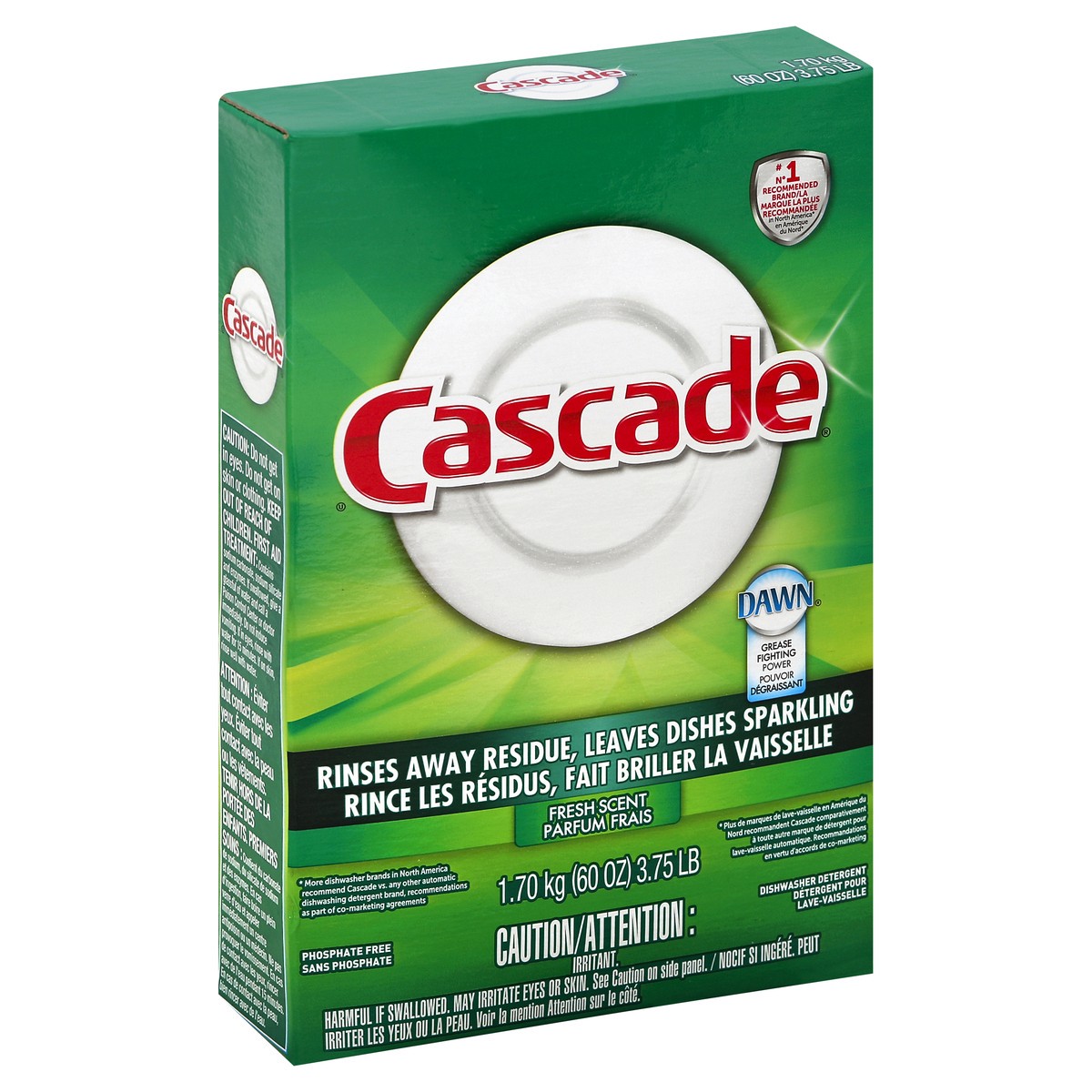 slide 4 of 5, Cascade Dishwasher Detergent 60 oz, 60 oz