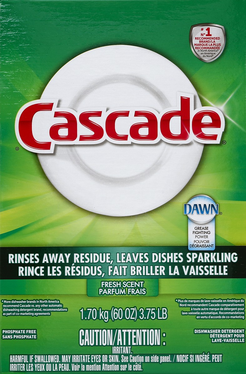 slide 1 of 5, Cascade Dishwasher Detergent 60 oz, 60 oz