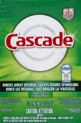 Cascade Dishwasher Detergent 60 oz