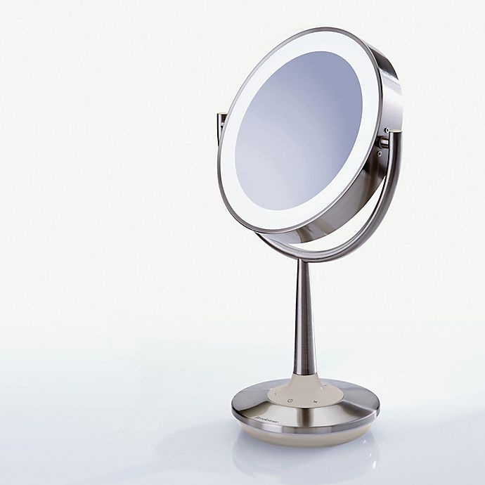 slide 2 of 7, Brookstone Cordless Illuminated Makeup Mirror, 1 ct