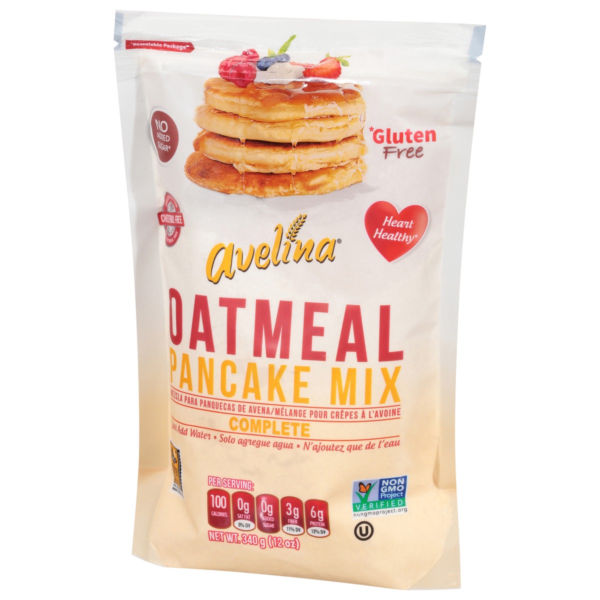 slide 9 of 12, Avelina Oatmeal Pancake 12 Ounce, 12 oz