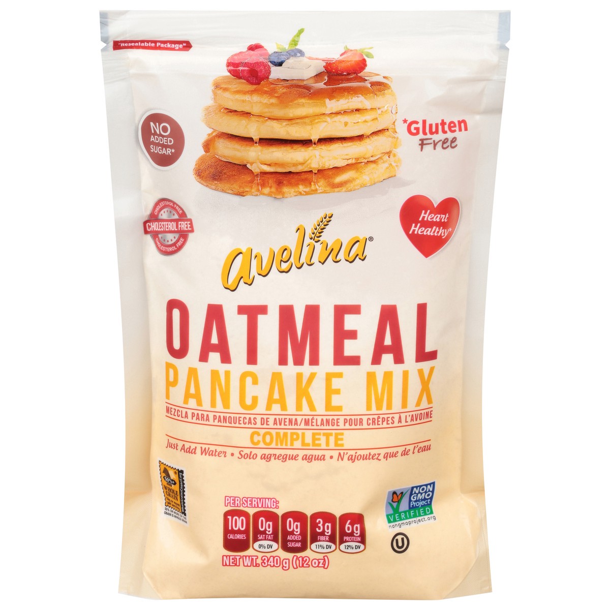 slide 1 of 12, Avelina Oatmeal Pancake 12 Ounce, 12 oz