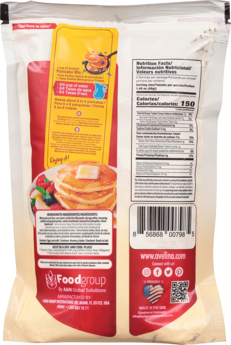 slide 11 of 12, Avelina Oatmeal Pancake 12 Ounce, 12 oz
