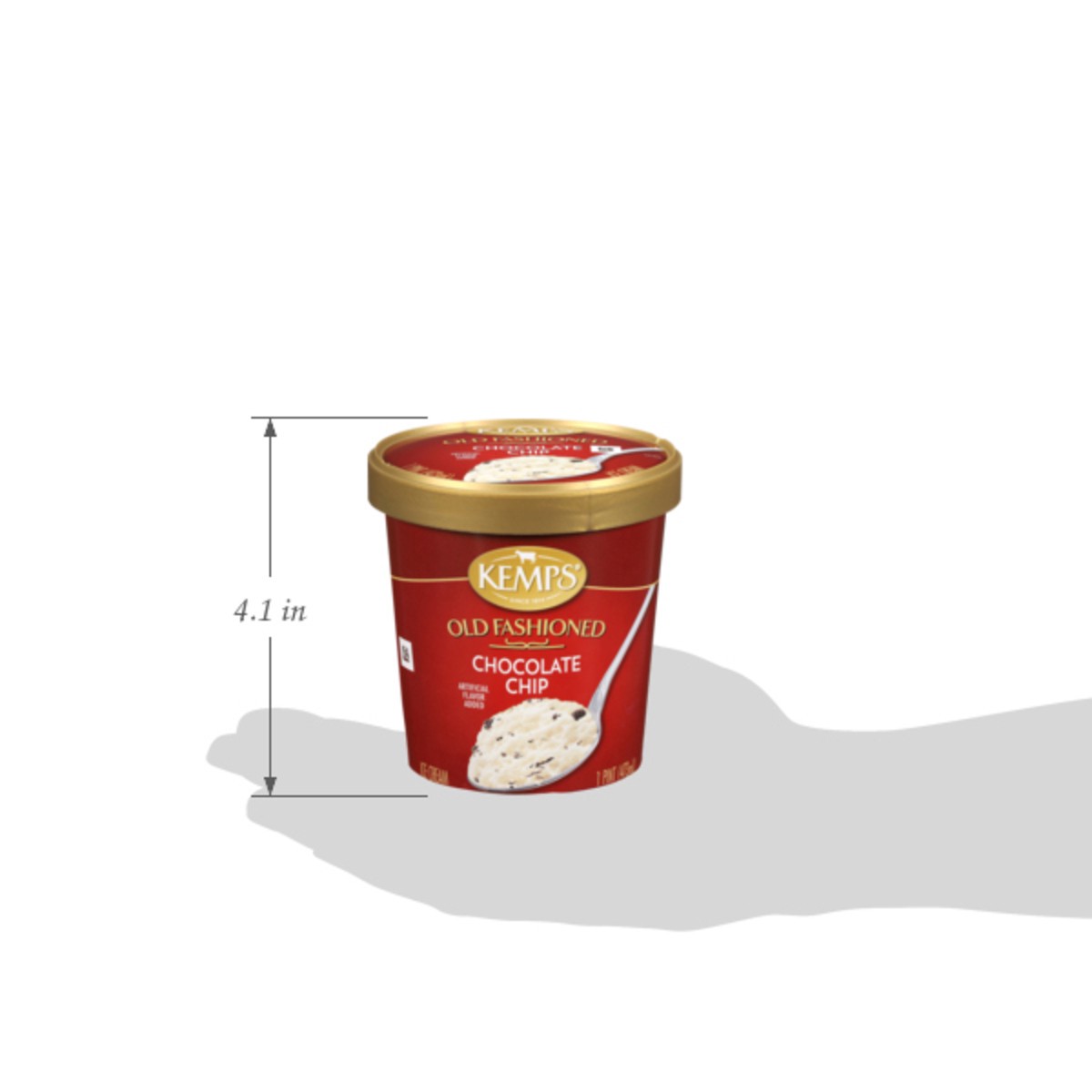 slide 11 of 14, Kemps Old Fashioned Chocolate Chip Ice Cream 1 pt, 1 pint