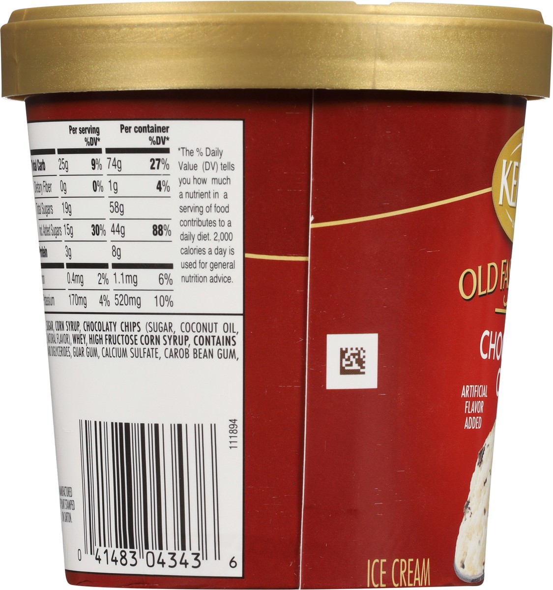 slide 12 of 14, Kemps Old Fashioned Chocolate Chip Ice Cream 1 pt, 1 pint