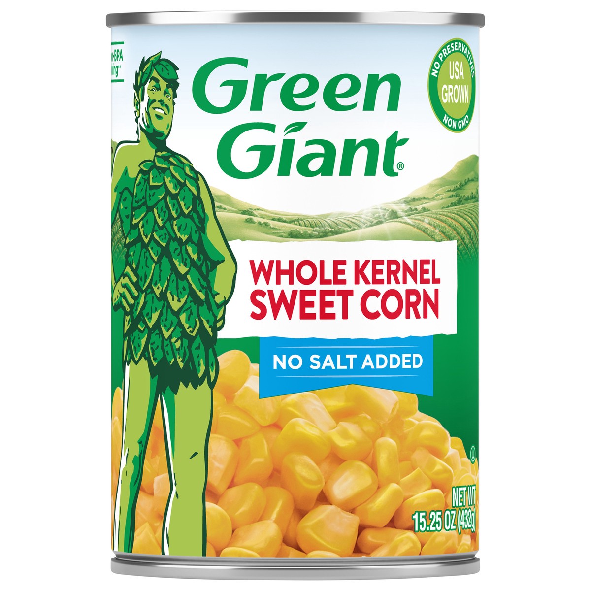 slide 3 of 9, Green Giant Whole Corn No Salt, 15.25 oz