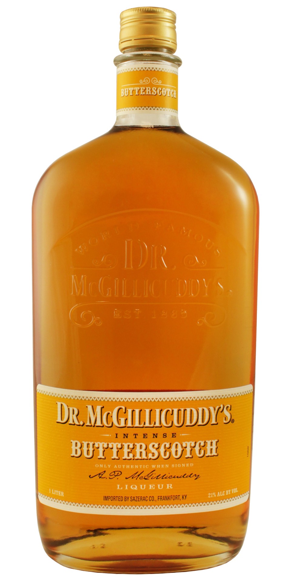 slide 1 of 2, Dr. McGillicuddy's Butterscotch Liqueur 1l 42 Proof, 1 liter