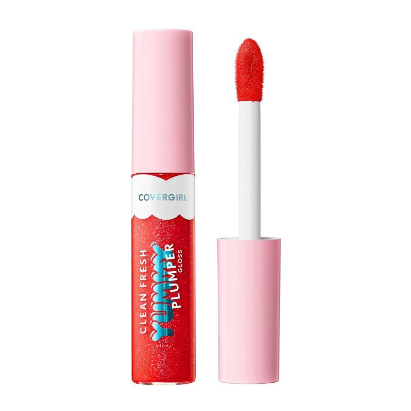 slide 1 of 8, COVERGIRL Clean Fresh Yummy Gloss Plumper - Merry Kissmass - 0.33 fl oz, 0.33 fl oz