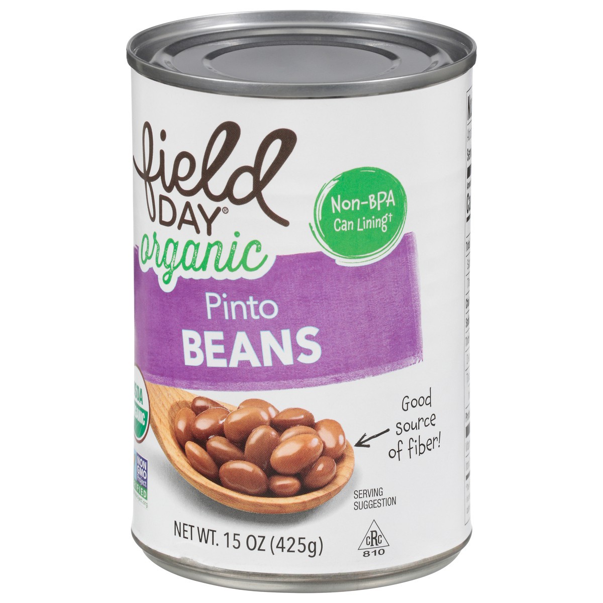 slide 6 of 13, Field Day Organic Pinto Beans 15 oz, 15 oz
