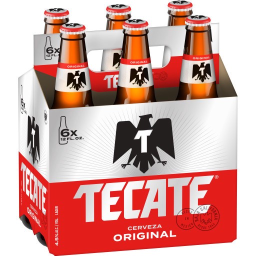 slide 2 of 3, Tecate Original Mexican Lager Beer, 6 Pack, 12 fl oz Bottles, 6 ct; 12 oz