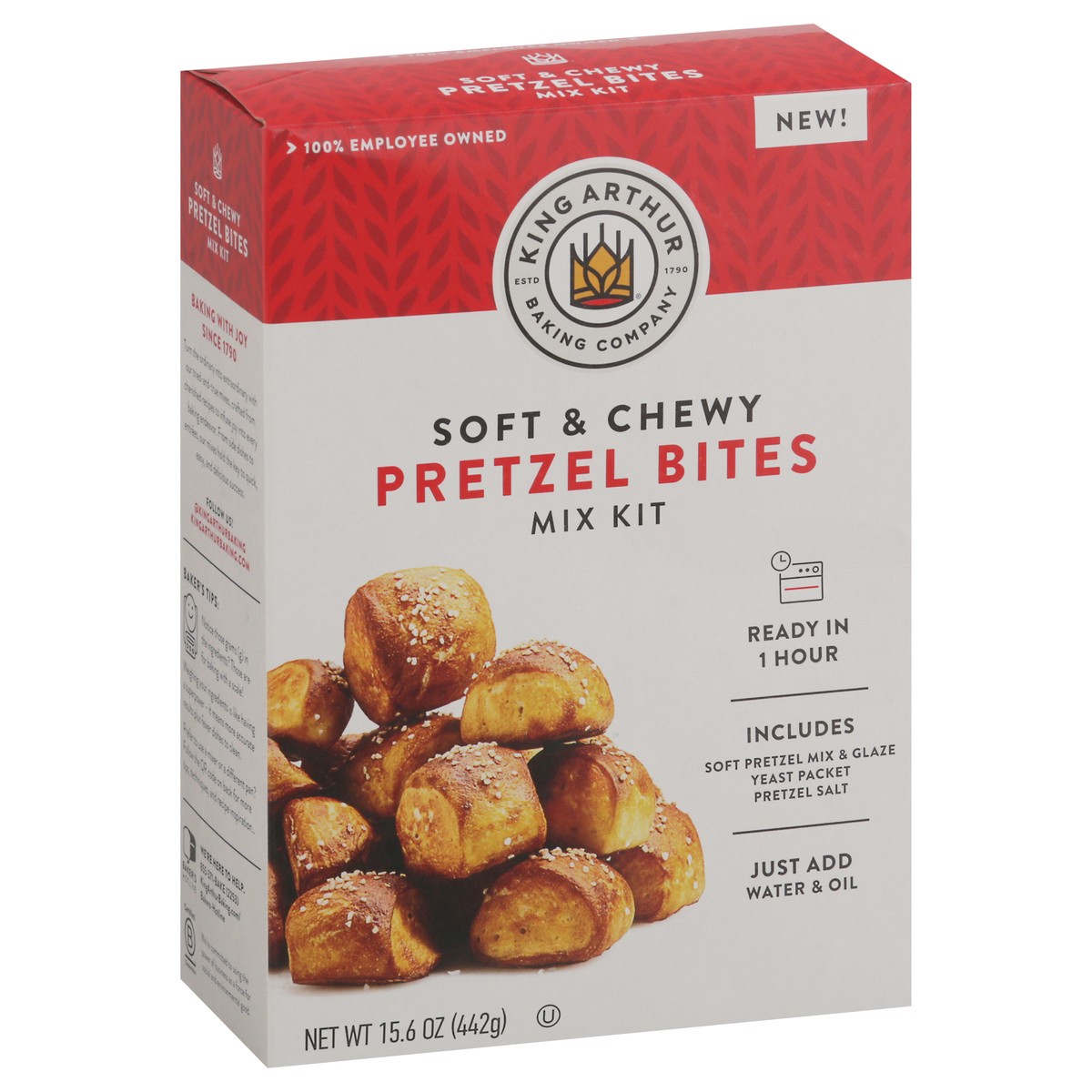 slide 13 of 13, King Arthur Soft & Chewy Pretzel Bites Mix Kit 15.6 oz, 15.6 oz