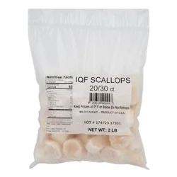 Atlantic Capes Fisheries Wild Caught Scallops 20-30 ct per lb Frozen