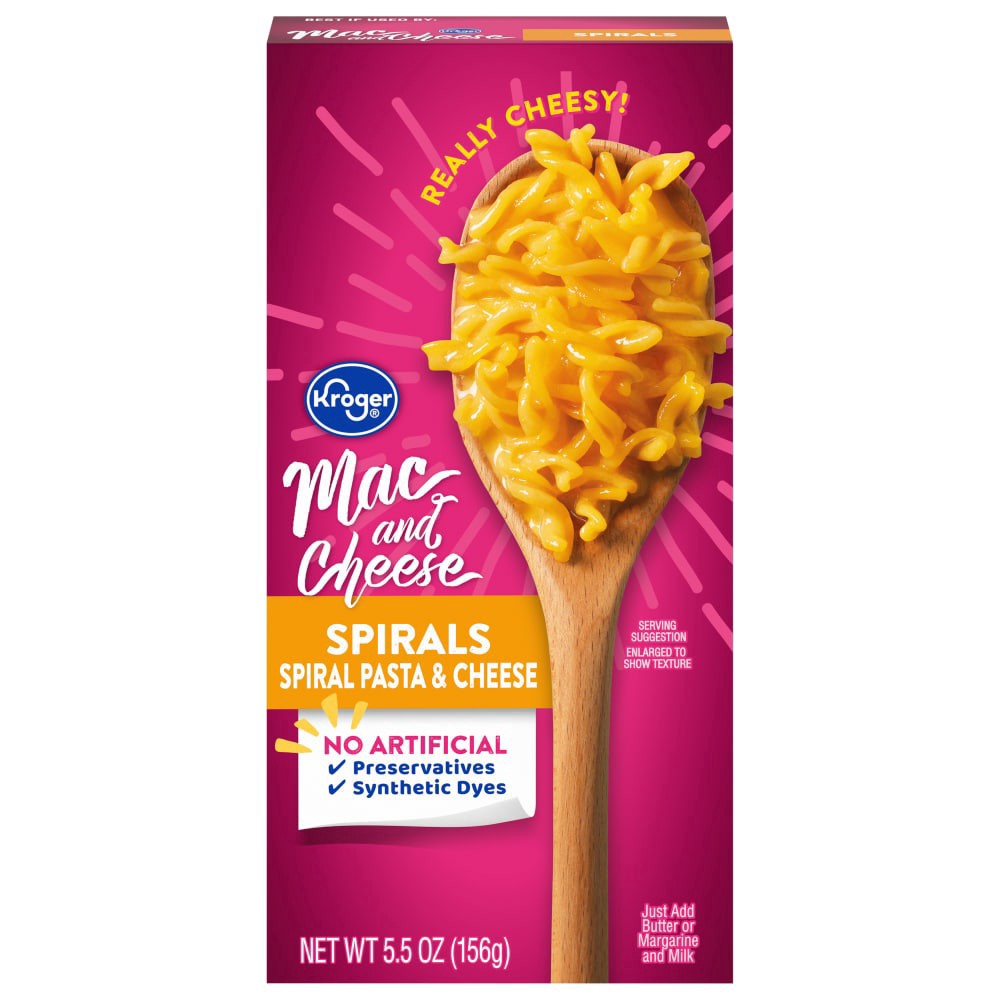 slide 1 of 4, Kroger Spiral Mac And Cheese, 5.5 oz