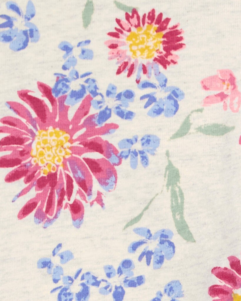 slide 2 of 3, Oshkosh Baby Sunflower Print Stretch Leggings Cream 24M, 1 ct