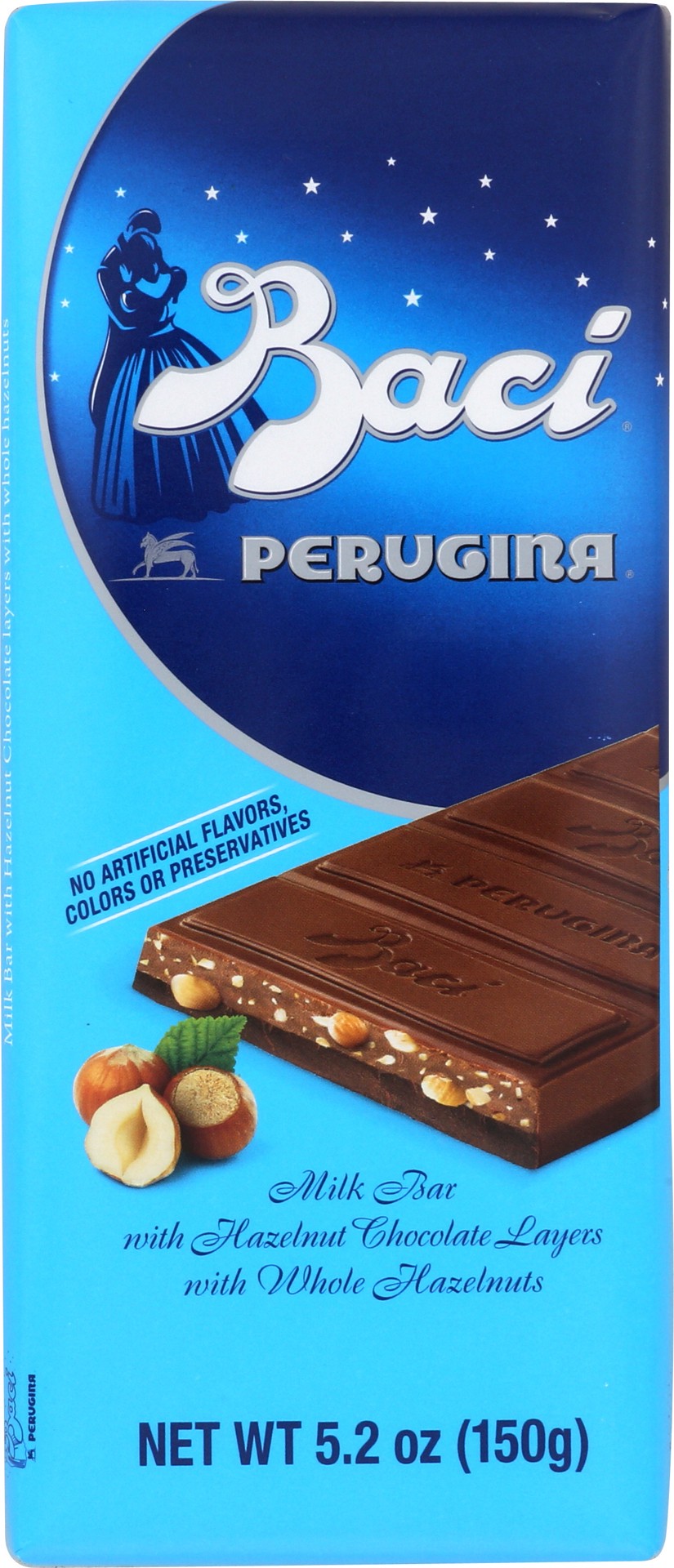 slide 1 of 5, Baci Perugina Double Layer Milk Chocolate Baci Bar with Hazelnuts, 5.29 oz