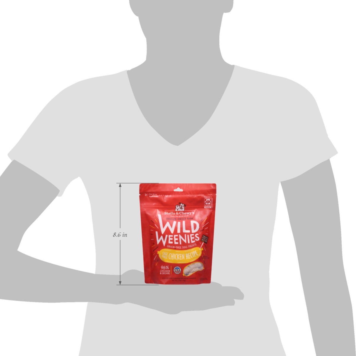 slide 15 of 15, Stella & Chewy's Wild Weenies Freeze-Dried Raw Grain-Free Chicken Recipe Dog Treats 3.25 oz, 3.25 oz