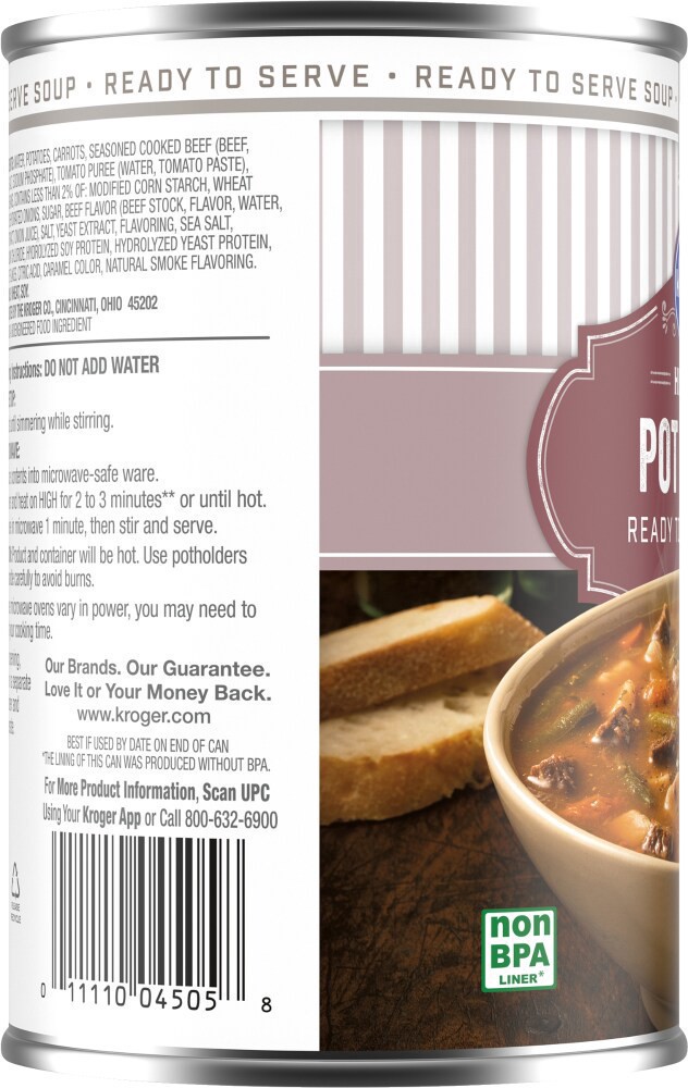 slide 2 of 4, Kroger Soup Pot Roast Hearty Ready To Serve, 18.8 oz