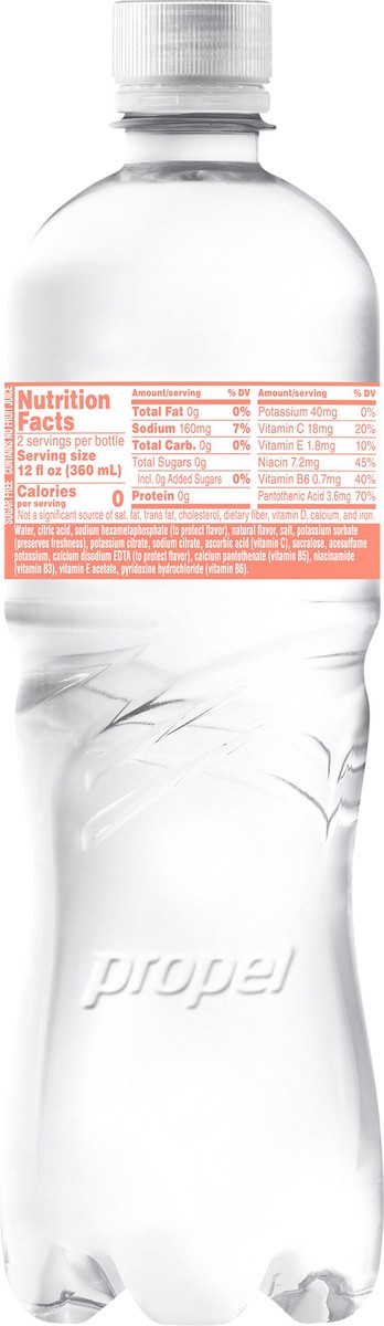 slide 3 of 3, Propel Zero Sugar Electrolyte Water Beverage Peach 24 Fl Oz, 24 fl oz