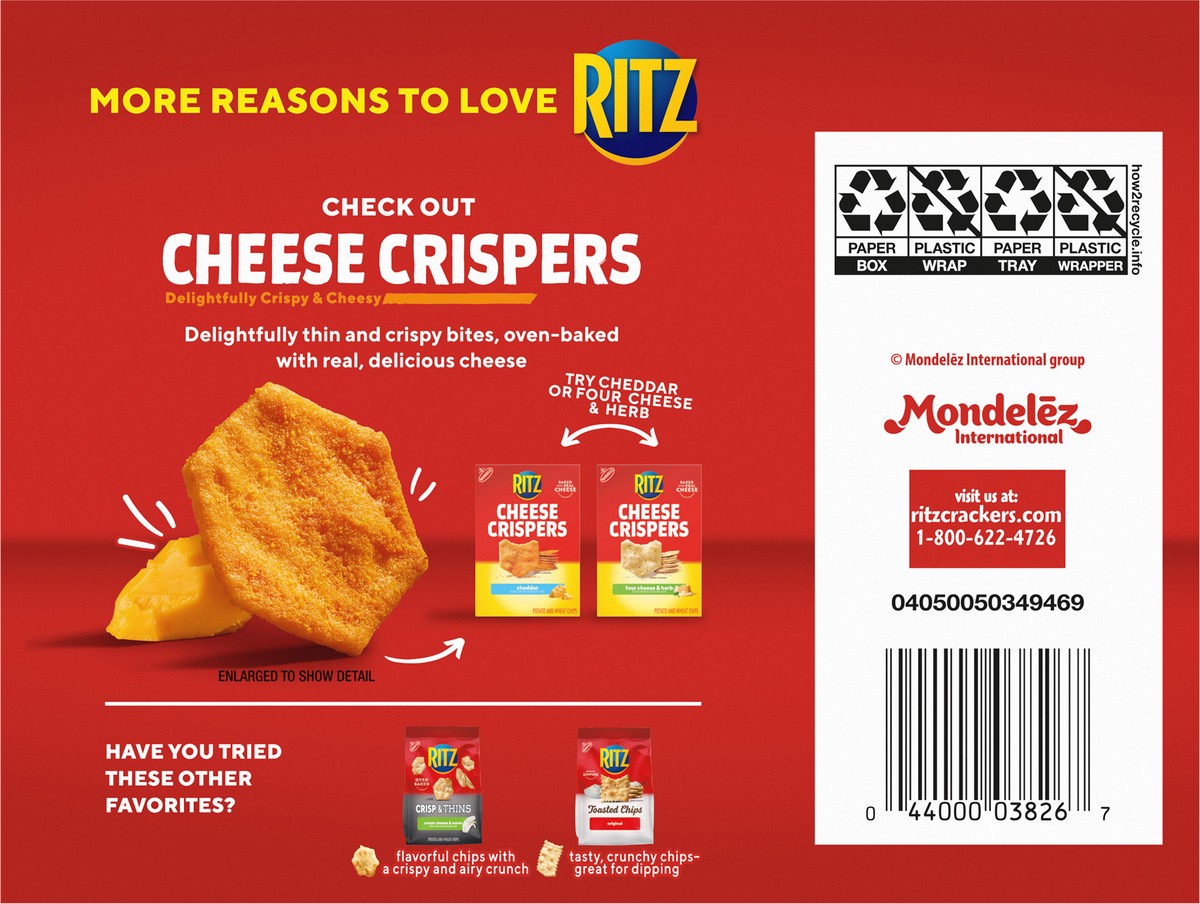 slide 5 of 9, Ritz Cracker Sandwiches with Cheese - Family Size - 16ct/1.35oz, 16 ct; 1.35 oz