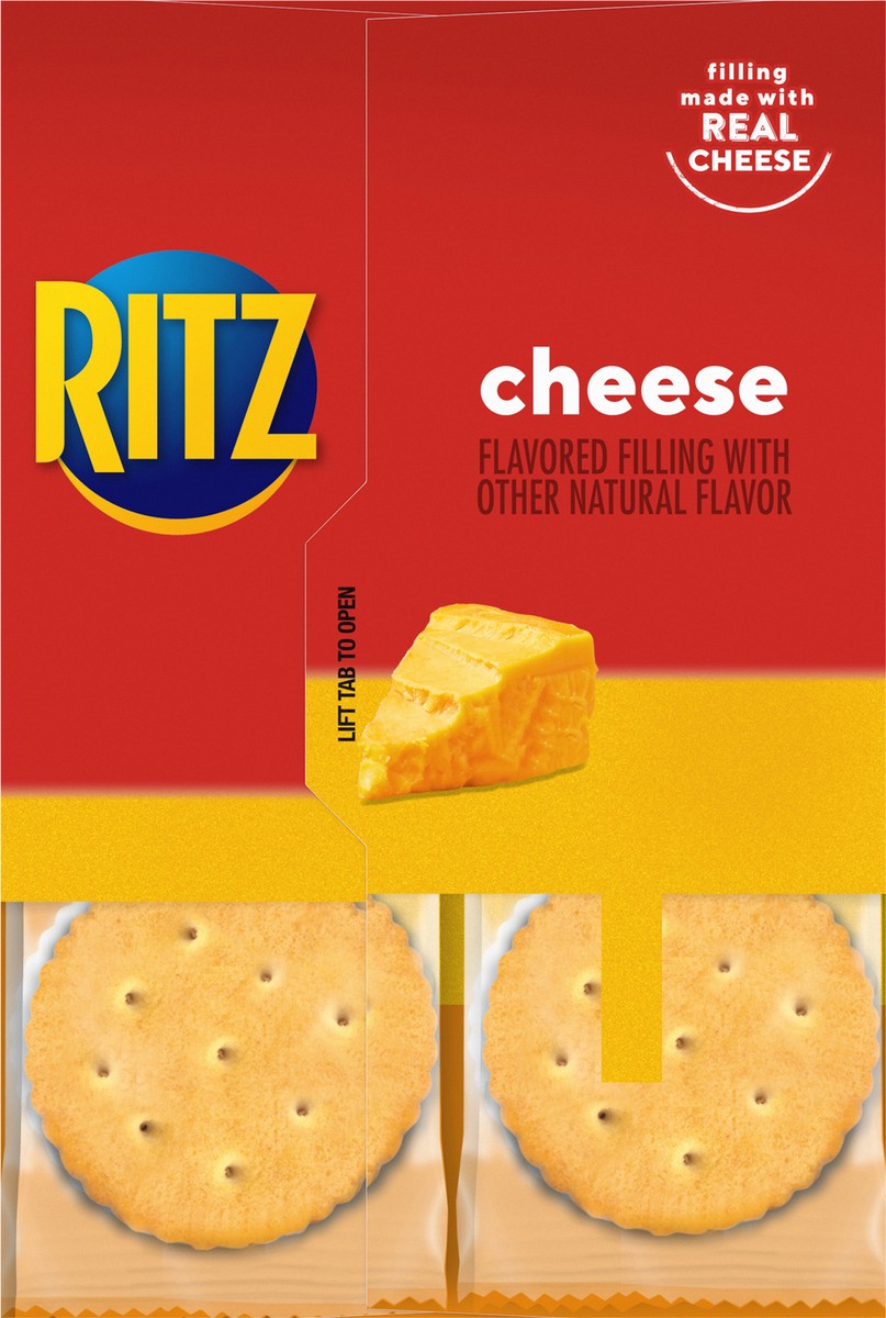 slide 7 of 9, Ritz Cracker Sandwiches with Cheese - Family Size - 16ct/1.35oz, 16 ct; 1.35 oz