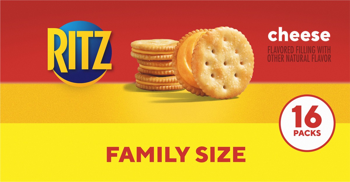 slide 9 of 9, Ritz Cracker Sandwiches with Cheese - Family Size - 16ct/1.35oz, 16 ct; 1.35 oz