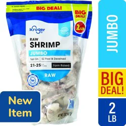 Kroger Extra Large Raw Shrimp Easy Peel Tail On