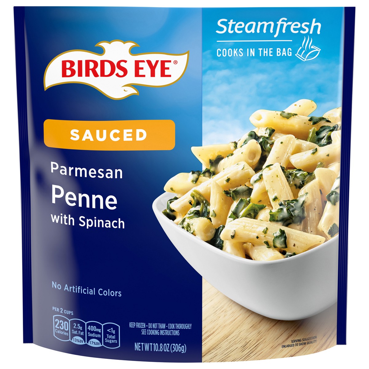 slide 1 of 5, Birds Eye Sauced Parmesan Penne with Spinach 10.8 oz, 10.8 oz