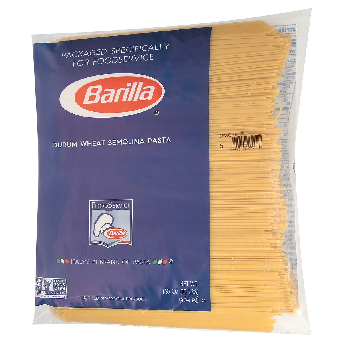 slide 8 of 9, Barilla Durum Wheat Semolina Pasta 160 oz Bag, 160 oz