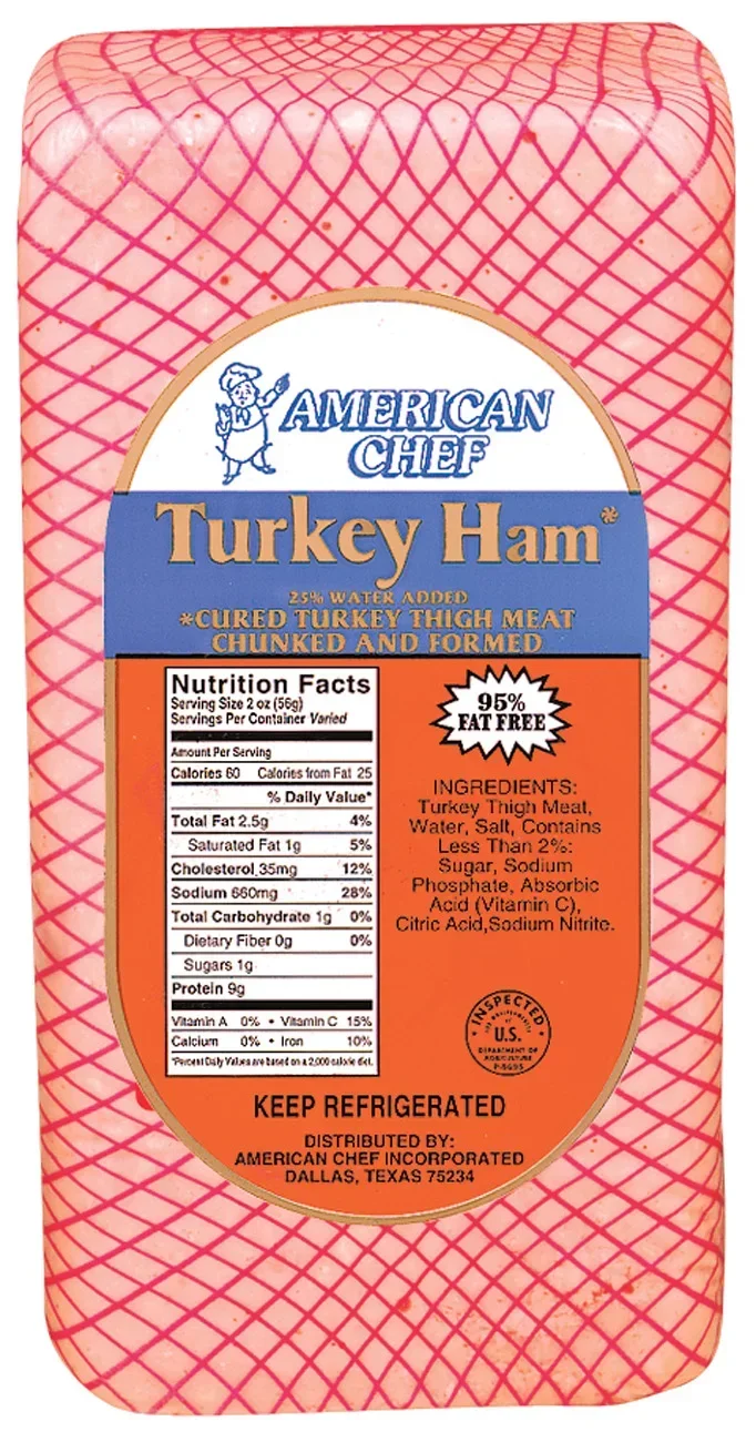 slide 1 of 1, American Chef Turkey Ham, Sliced, per lb