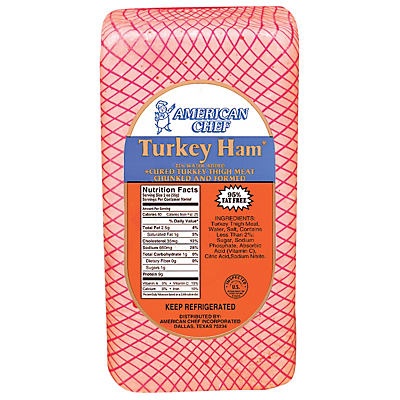 slide 1 of 1, American Chef Turkey Ham, per lb