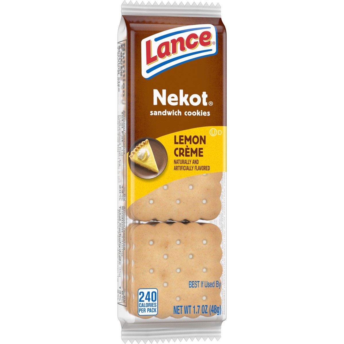 slide 7 of 11, Lance Cookie Sandwiches, Nekot, Lemon Creme, 1.7 oz