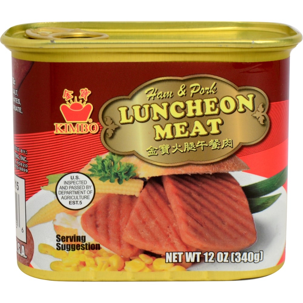 slide 1 of 1, Kimbo Premium Luncheon Meat, 12 oz