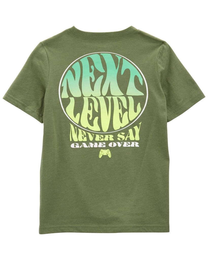 slide 2 of 3, Carter's Kid Next Level Gamer Graphic Tee Green 7, 1 ct