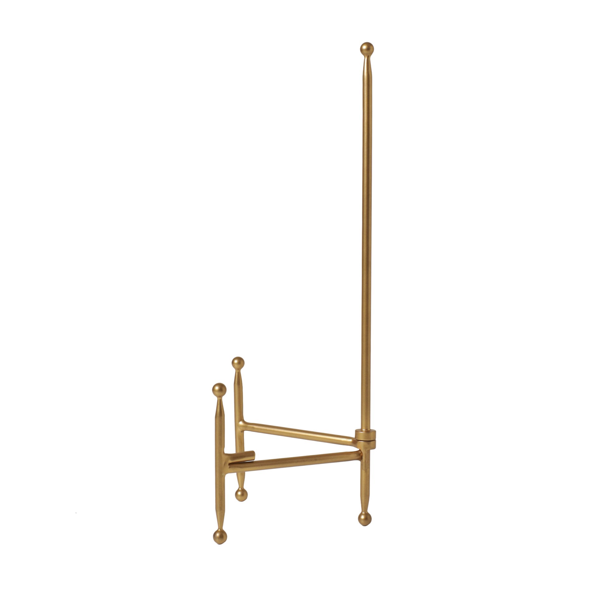 slide 3 of 3, Gold Colored Steel Tabletop Easel By Studio Decor, 5 in x 6 in x 15 in