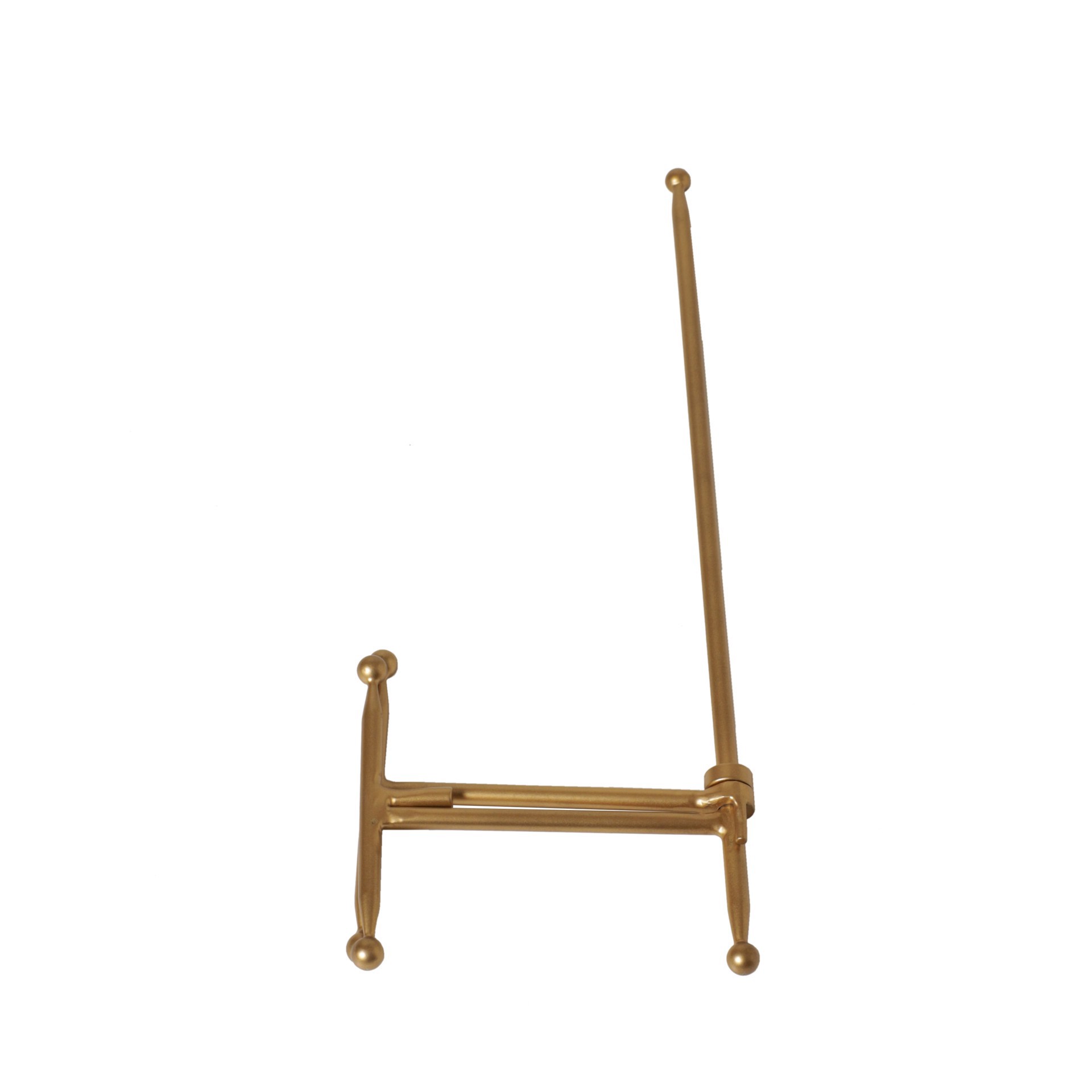 slide 2 of 3, Gold Colored Steel Tabletop Easel By Studio Decor, 5 in x 6 in x 15 in