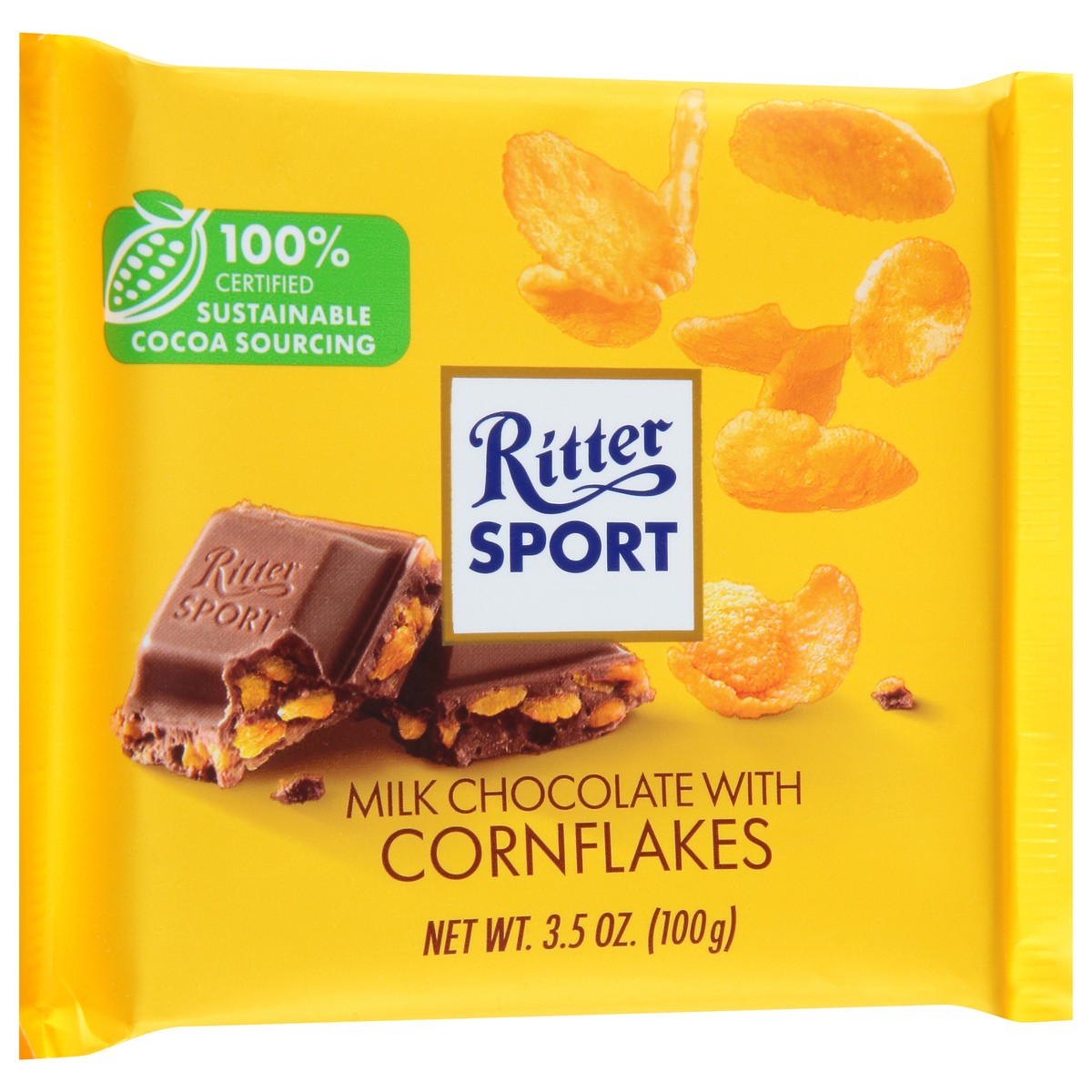 slide 9 of 9, Ritter Sport Milk Chocolate with Cornflakes 3.5 oz, 3.5 oz