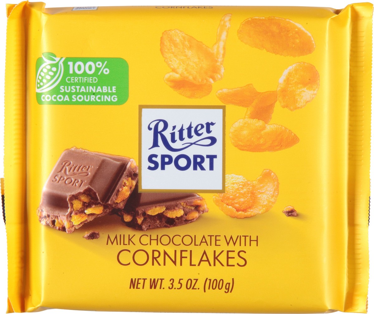 slide 4 of 9, Ritter Sport Milk Chocolate with Cornflakes 3.5 oz, 3.5 oz