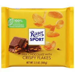 Ritter Sport Milk Chocolate with Crispy Flakes 3.5 oz