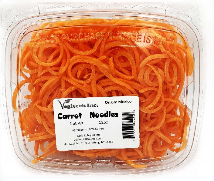 slide 1 of 1, Vegitech Carrot Noodles, 12 oz