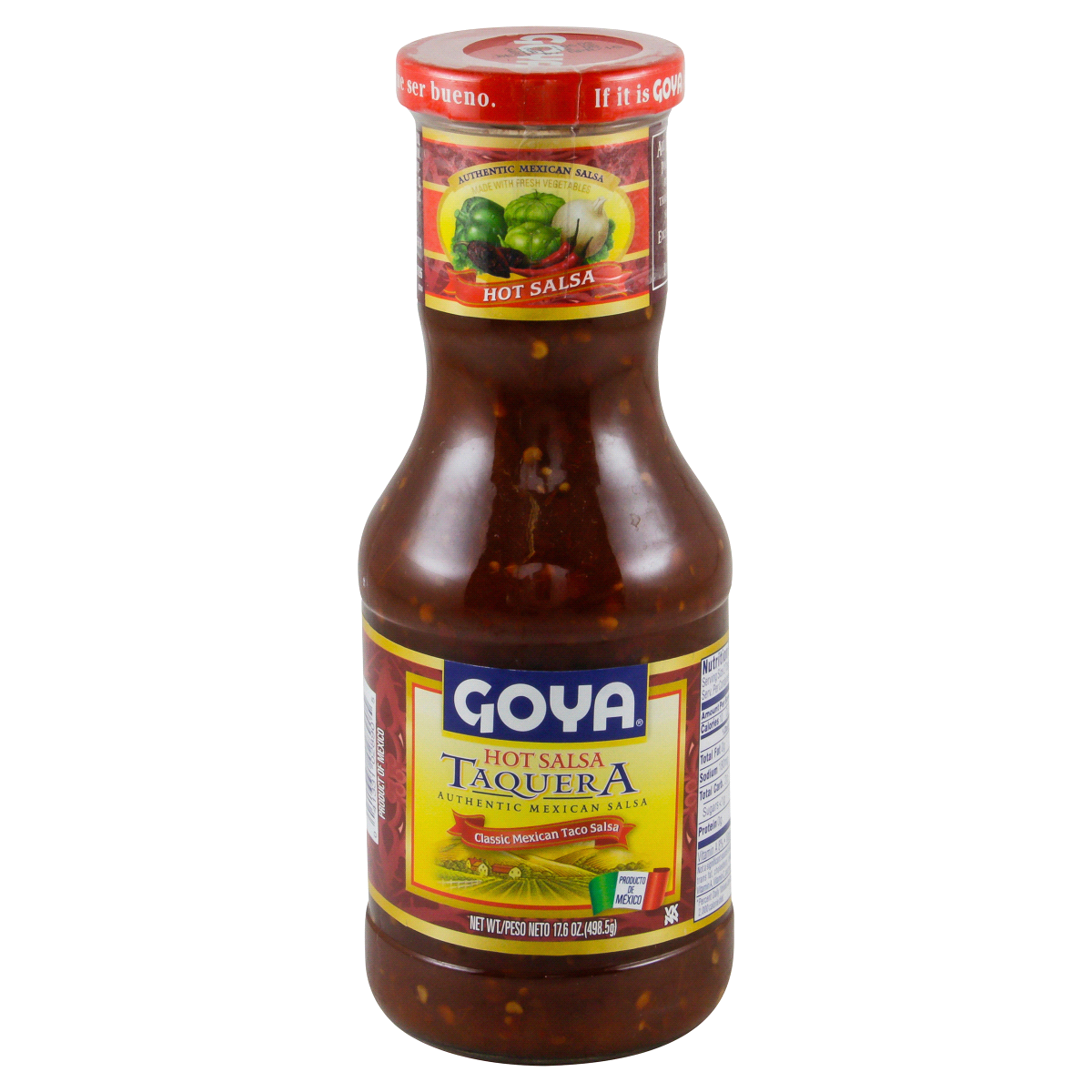 slide 1 of 1, Goya Taquera Hot Salsa, 17.6 oz