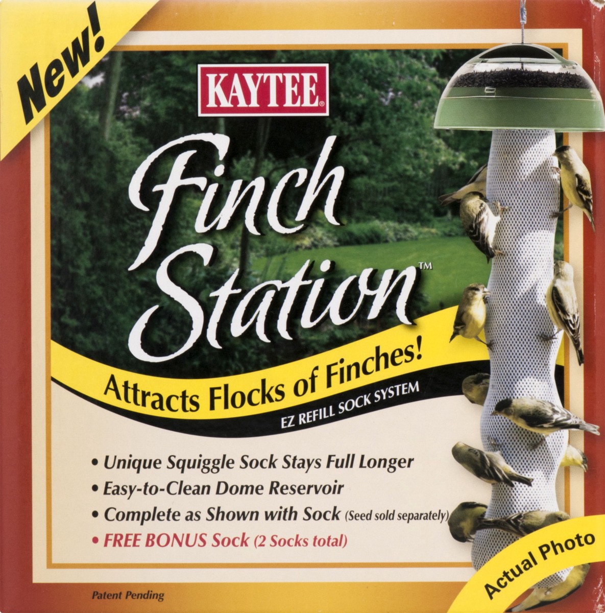 slide 7 of 9, Kaytee Finch Station Soft Mesh Sock Feeder, 1 ct