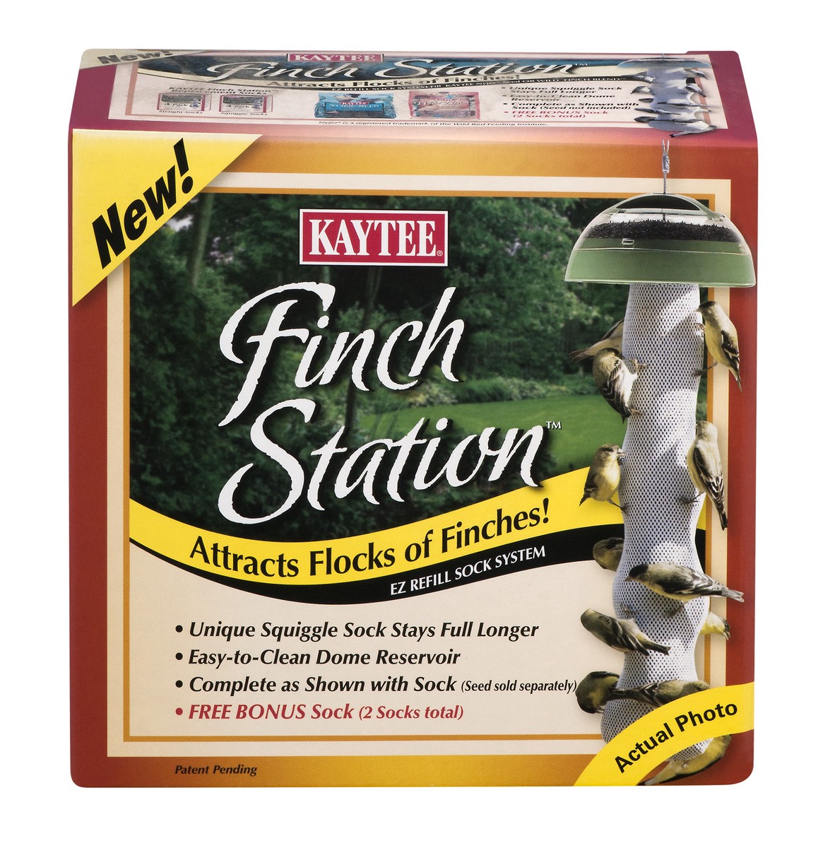 slide 1 of 9, Kaytee Finch Station Soft Mesh Sock Feeder, 1 ct