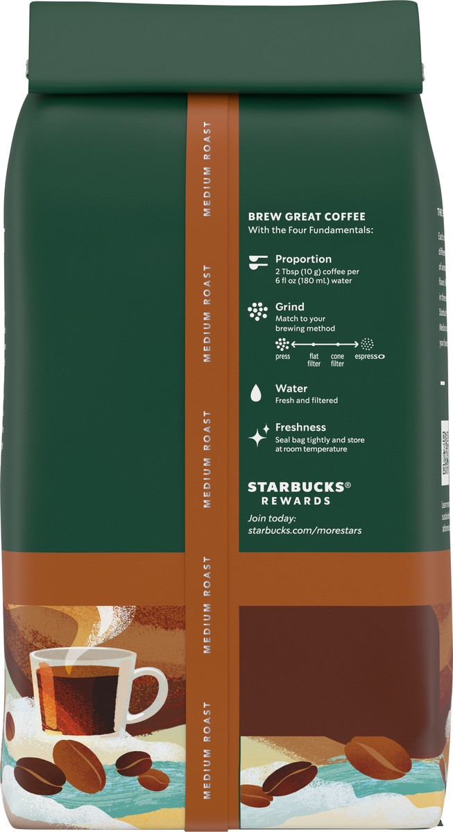 slide 3 of 9, Starbucks Whole Bean Coffee, Medium Roast Coffee, Breakfast Blend, 100% Arabica, 1 bag (12 oz), 12 oz