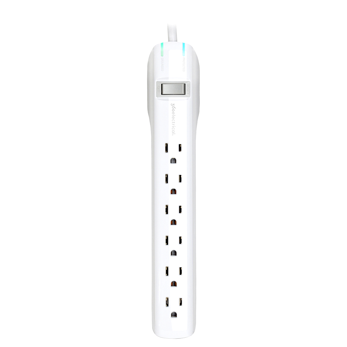 slide 4 of 4, 360 Electrical Suite+ 6 Outlet Surge Protector WHT, 1 ct