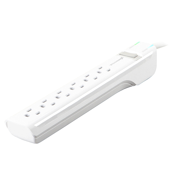 slide 1 of 4, 360 Electrical Suite+ 6 Outlet Surge Protector WHT, 1 ct
