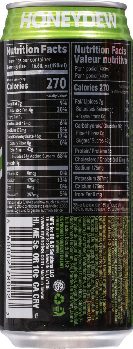 slide 7 of 9, Inotea Honeydew Bubble Tea with Tapioca Pearls 16.6 fl oz, 16.6 fl oz