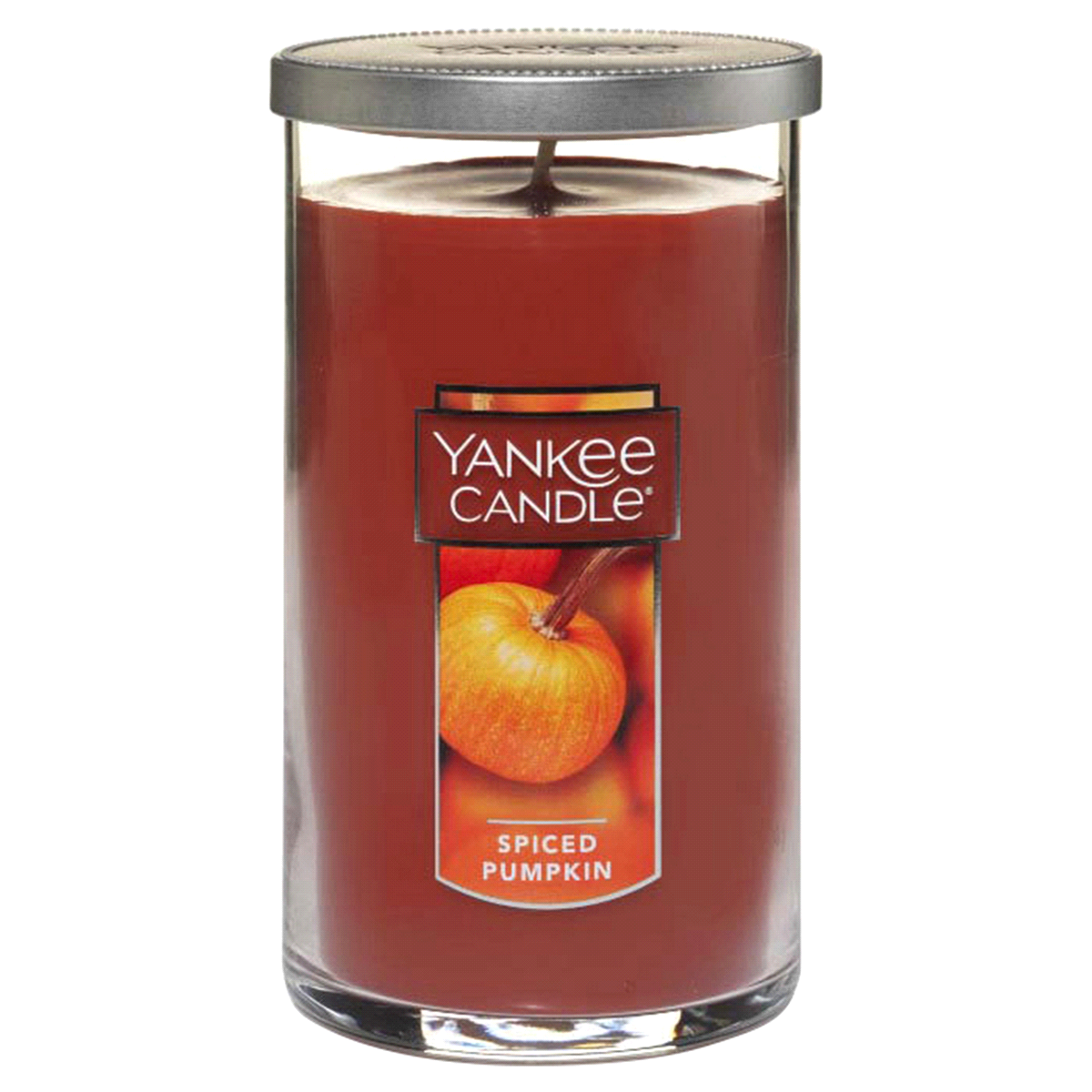 slide 1 of 1, Yankee Candle Scented Pillar Candle - Spice Pumkpin, 12 oz