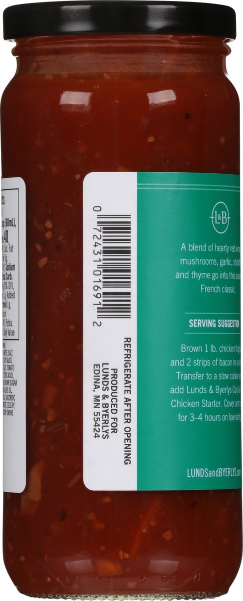 slide 4 of 9, L&B Coq Au Vin Chicken Starter Cooking Sauce with Red Wine & Herbs 16 fl oz, 16 fl oz